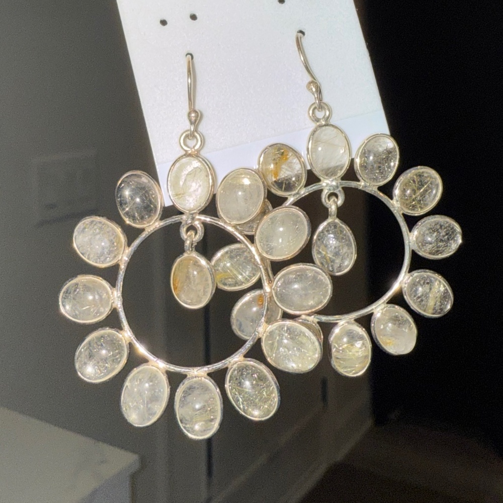 Genuine crystal earrings